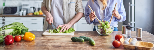 Young couple in the kitchen