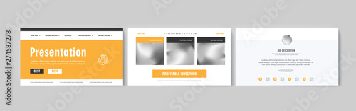 Set of brochures infographics for marketing the promotion goods and services on market