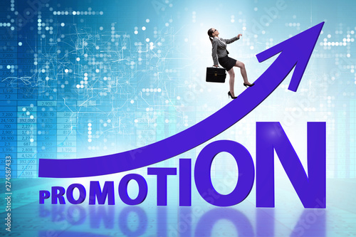 Concept of promotion with businesswoman © Elnur