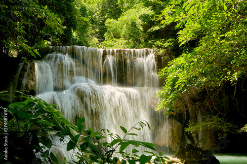 Fototapeta Naklejka Na Ścianę i Meble -  travel tropical forest waterfalls at Thailand