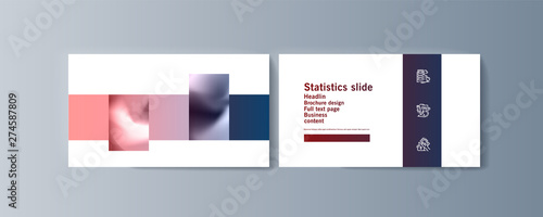 Set of brochures infographics for marketing the promotion goods and services on market