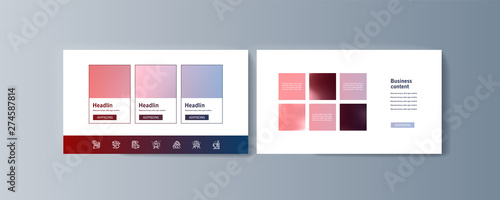 Set of brochures infographics for marketing the promotion goods and services on market