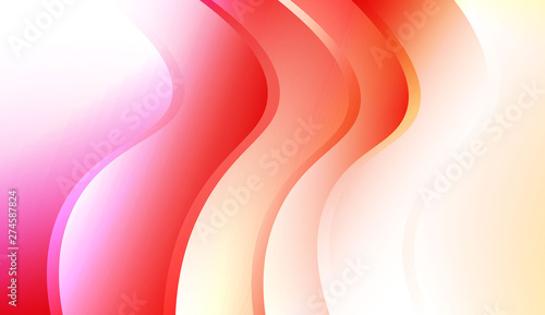 Creative Background With Wave Gradient Shape. For Your Design Wallpapers Presentation. Colorful Vector Illustration