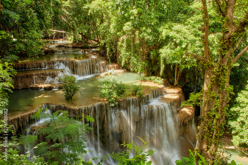 Fototapeta Naklejka Na Ścianę i Meble -  travel tropical forest waterfalls at Thailand