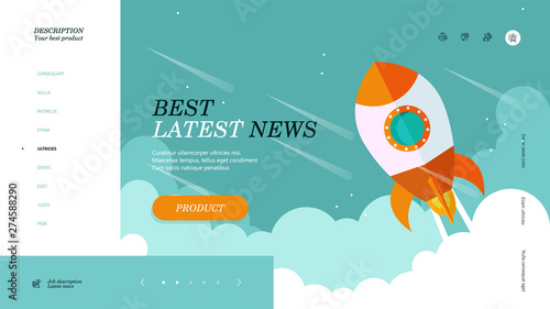 Brochure cover is used to advertise the delivery of goods quickly and efficiently