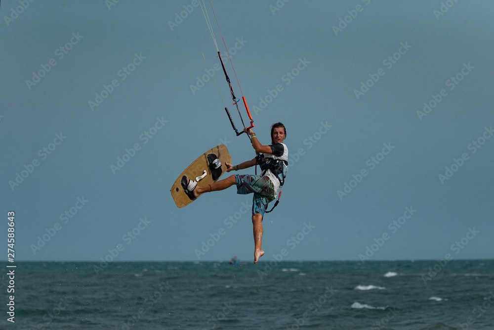 Kitesurfer In Action