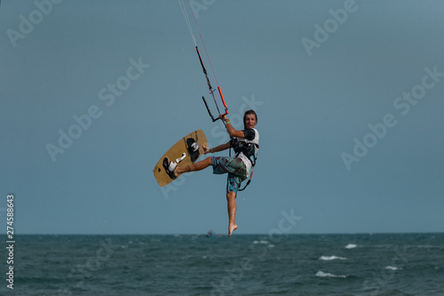 Kitesurfer In Action