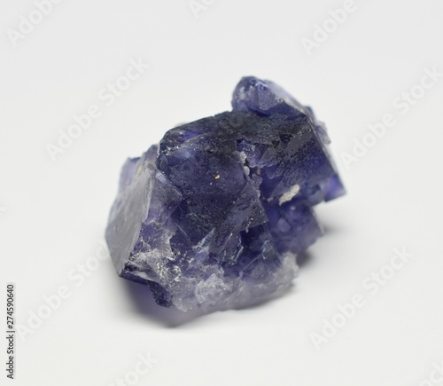 Fluorite raw gemstone crystal photo