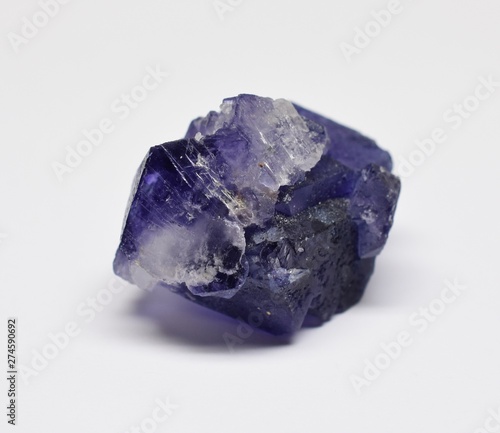 Fluorite raw gemstone crystal photo