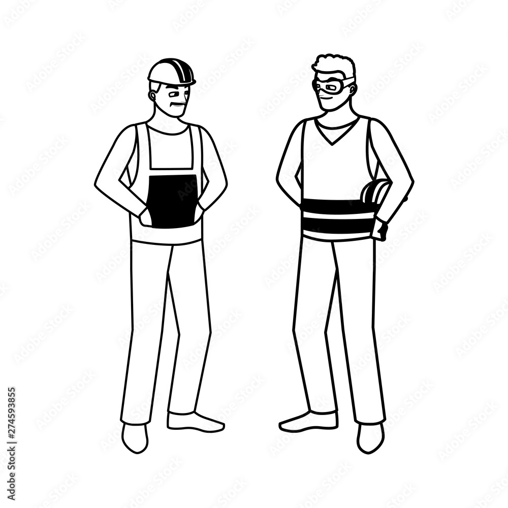 male builders constructors workers characters male builders constructors workers characters