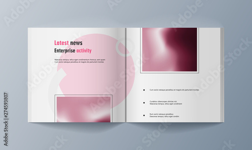 Set of brochures for marketing the promotion goods and services on market