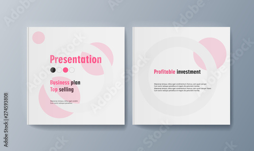 Set of brochures for marketing the promotion goods and services on market