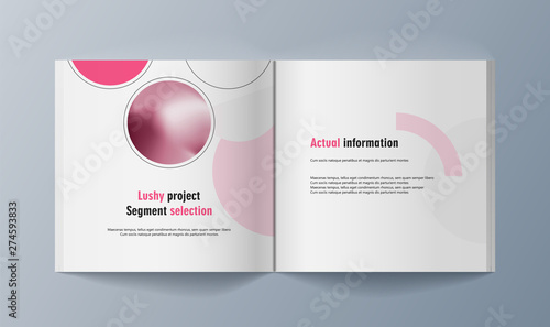 Set of brochures for marketing the promotion goods and services on market