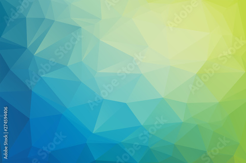 Light blue green Low poly crystal background. Polygon design pattern. Low poly vector illustration  low polygon background.