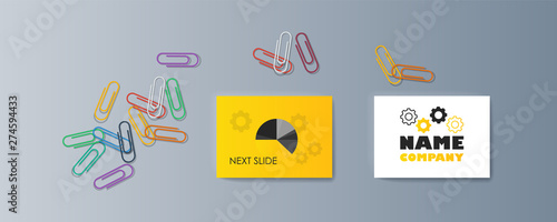 Set of brochures for marketing the promotion goods and services on market