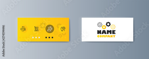 Set of brochures for marketing the promotion goods and services on market