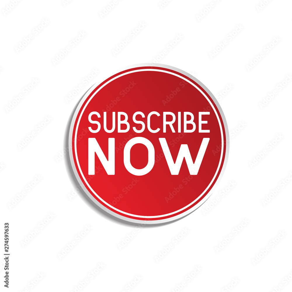 subscribe button label on white background. vector illustration subscribe button label on white background. vector illustration