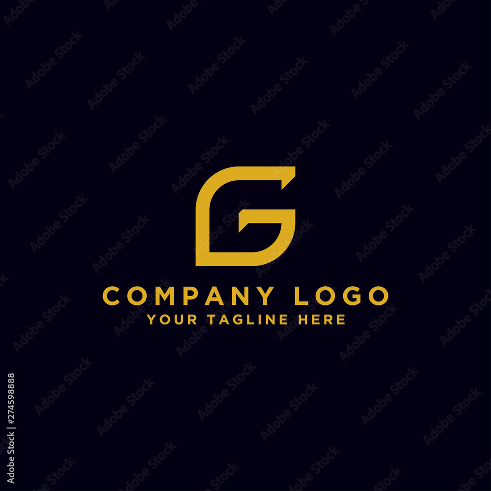 Cool logo design, the initials G. - Vector