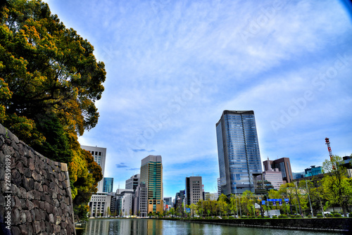 Cityscape of Marunouchi  Tokyo  Japan.