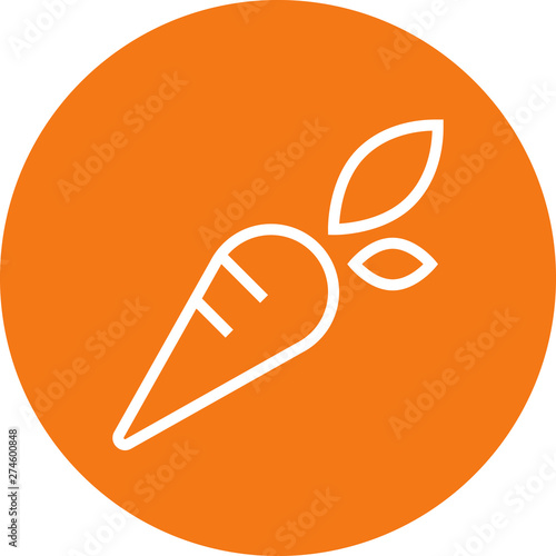 Carrot Vegetable Food Outline Icon