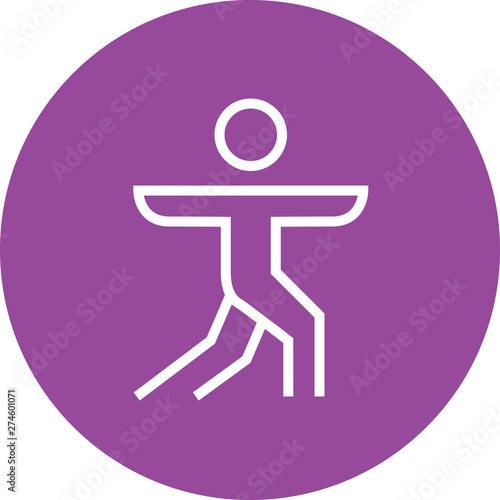 Wellness Fitness Stretching Outline Icon