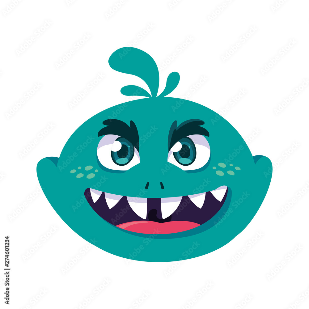 Fototapeta premium funny monster comic character avatar