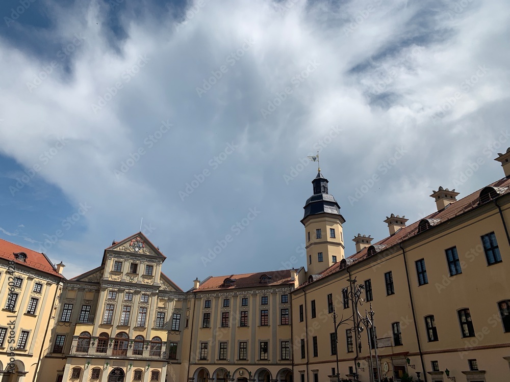 Obraz premium inner yard of Nesvizh Castle in Minsk Region of Belarus