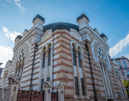 Obraz na plátne The Sofia Synagogue, Moorish style, the largest synagogue in Southeastern Europe, one of two functioning in Bulgaria