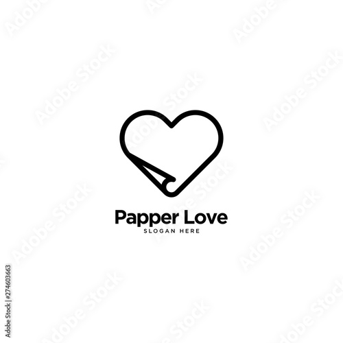Wallpaper Mural Papper Love Logo Outline Monoline Torontodigital.ca