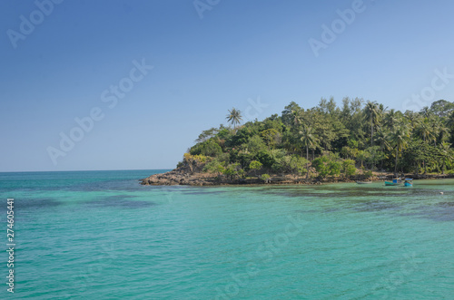 Super turquoise water at Nam Du island, Vietnam