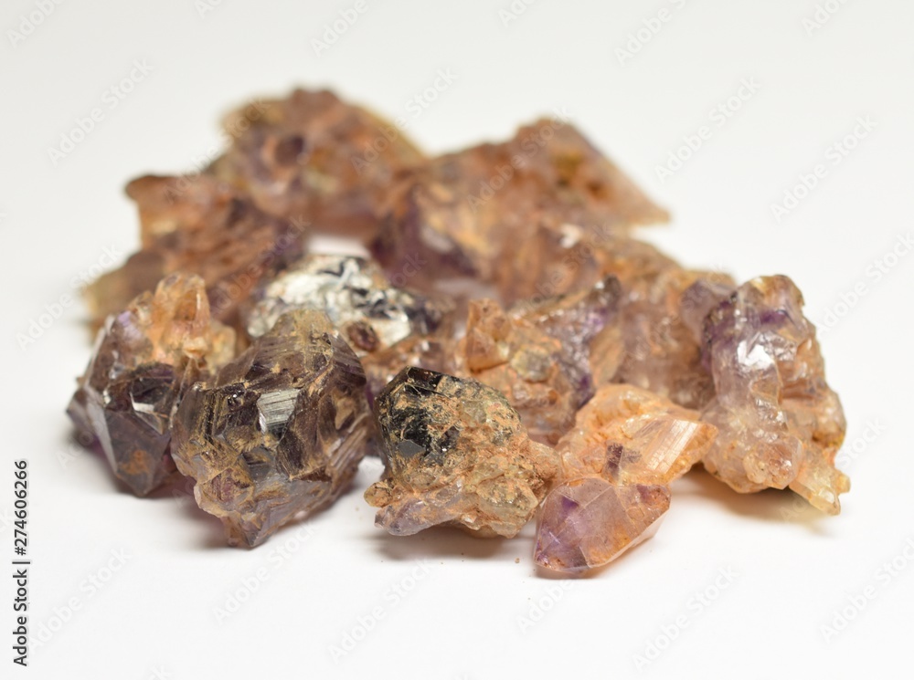 Amethyst raw gemstones