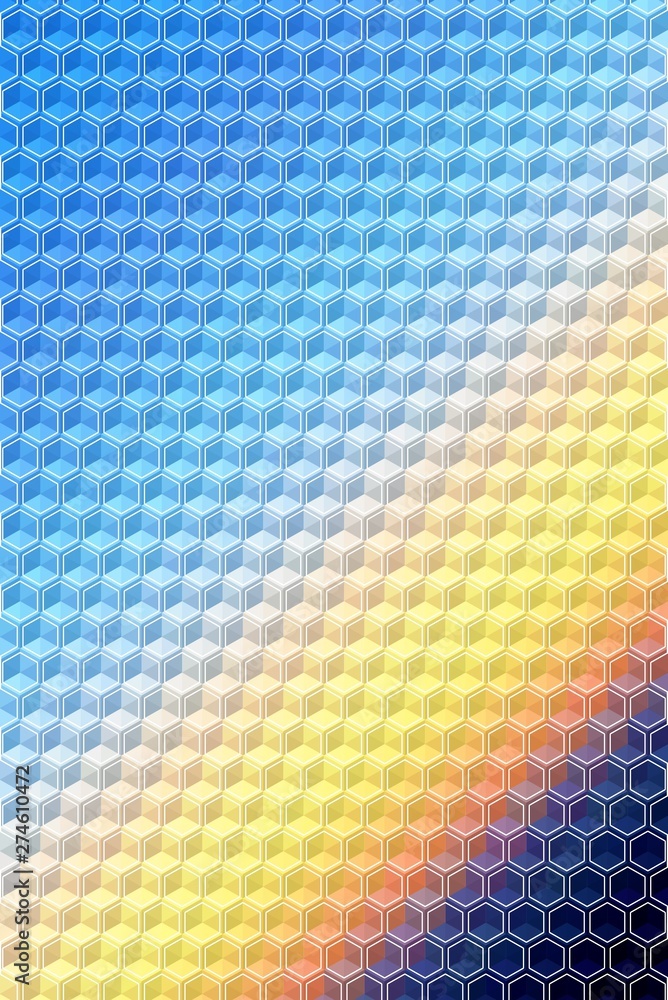 Hexagon cube pattern cover geometric, square illustration. Hexagon cube pattern cover geometric, square illustration.