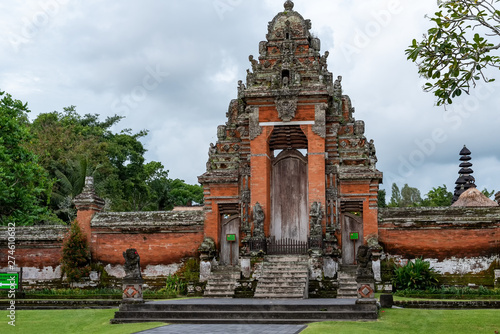 Gate at Taman Ayun Hinduism Temple in Mengwi Bali Indonesia.