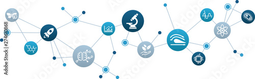 stem – science, technology, engineering, mathematics– vector illustration
