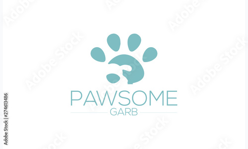 Dog logo.Design elements for logo, label, sign. Vector illustration