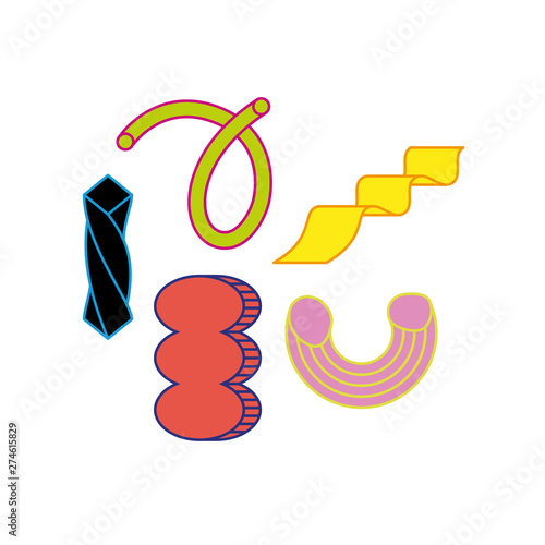 A set of geometric objects