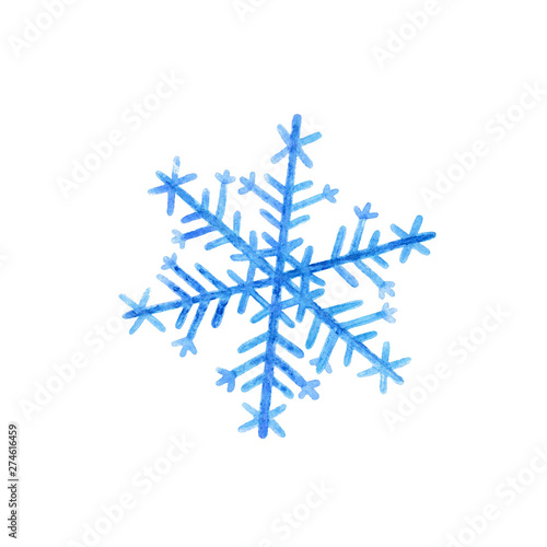 Snowflake isolated on white background