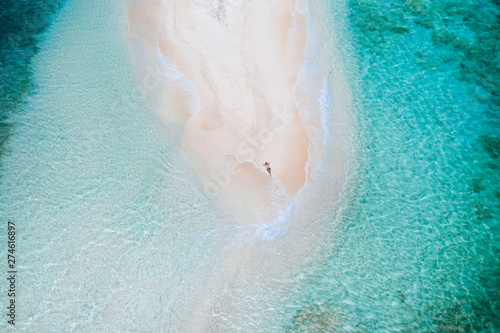 Fényképezés Naked island view from the sky