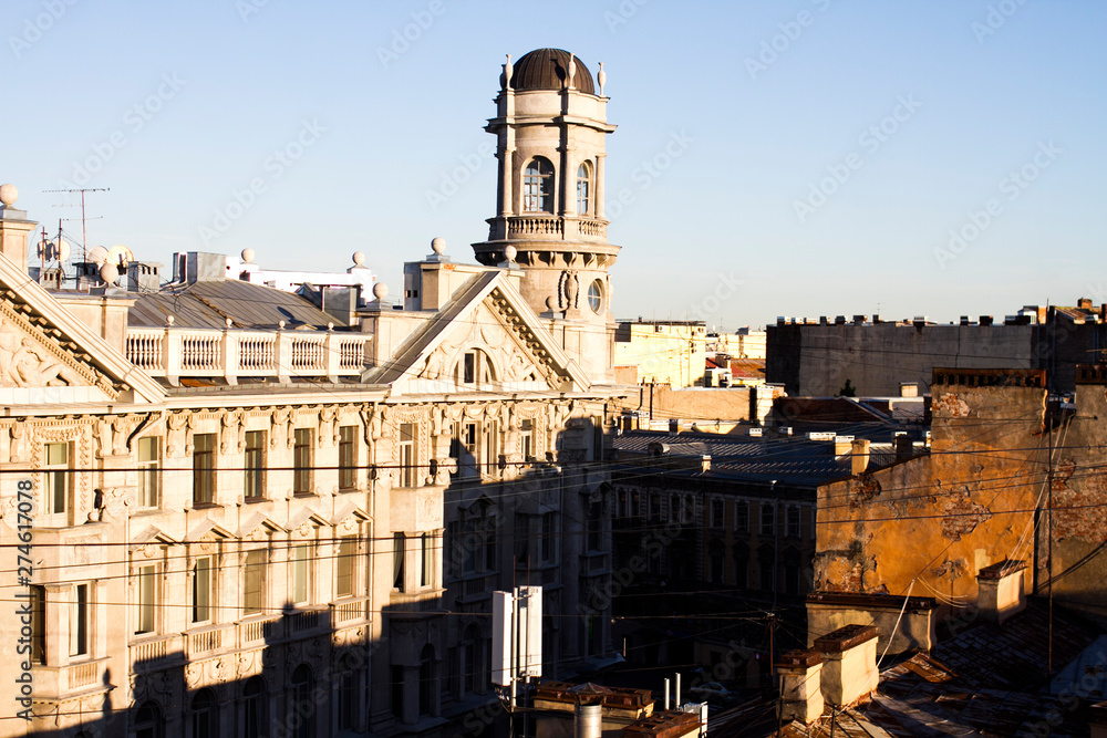 Obraz premium St. Petersburg, Russia - May 27, 2019. Buildings and architecture of the city of St. Petersburg