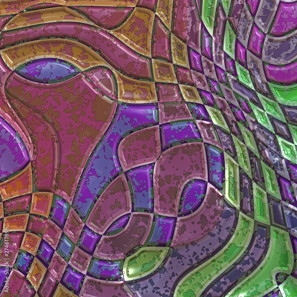 Obraz premium 3d effect - abstract colorful pattern