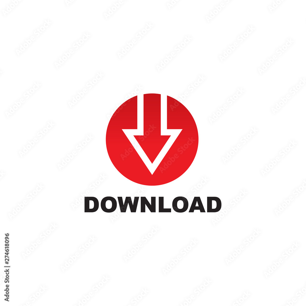Download icon logo design vector template Download icon logo design vector template