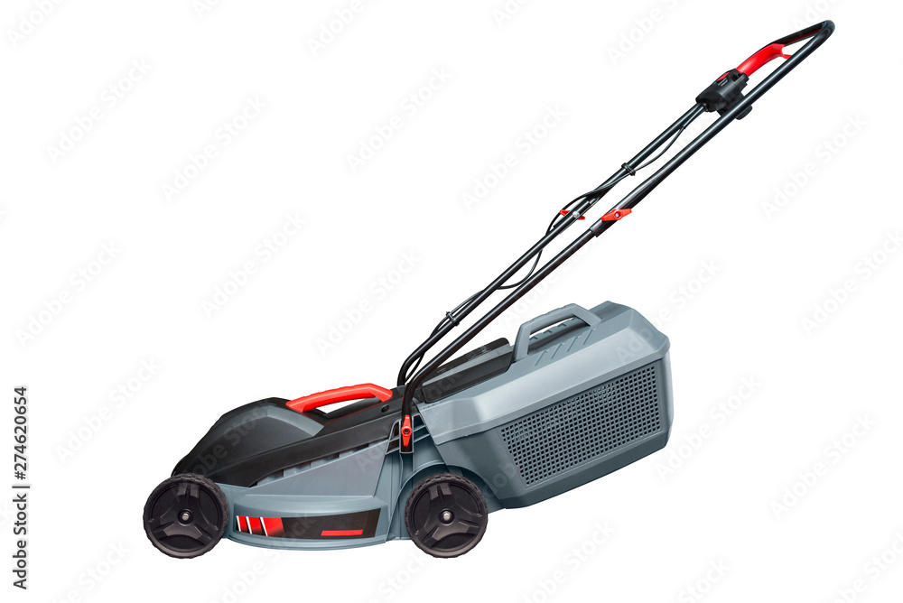 Lawn mower isolated on white background. Lawn mower Lawn mower isolated on white background. Lawn mower