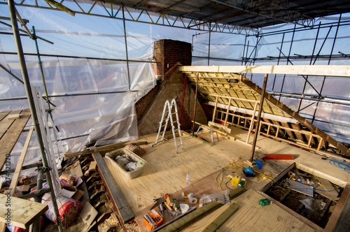 Obraz na płótnie Europe, UK, England, London, loft conversion w salonie
