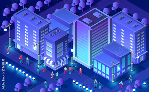 Isometric ultra city concept