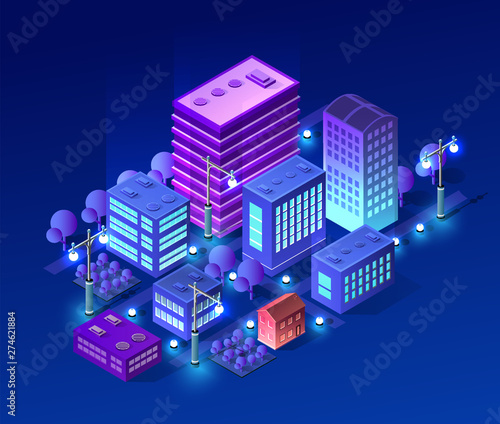 Isometric ultra city concept