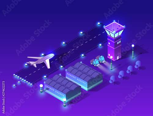Ultraviolet night lights architecture
