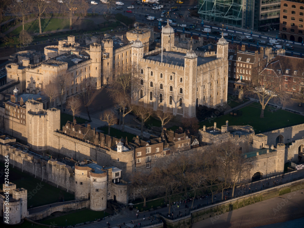 UK, England, London, Tower of London aerial