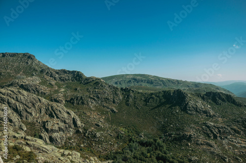 Mountainous landscape with rocky cliffs