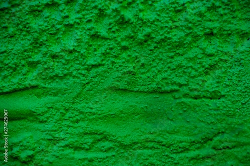 Green painted brick stone texture