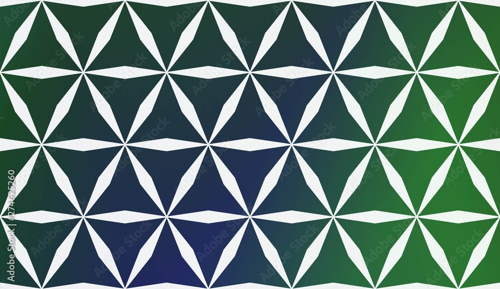 Fototapeta premium Modern Pattern With Curved Line. Geometric Elements. Blurred Gradient Background. Design For Screen, Presentation, Wallpaper. Holiday Object. Vector Illustration